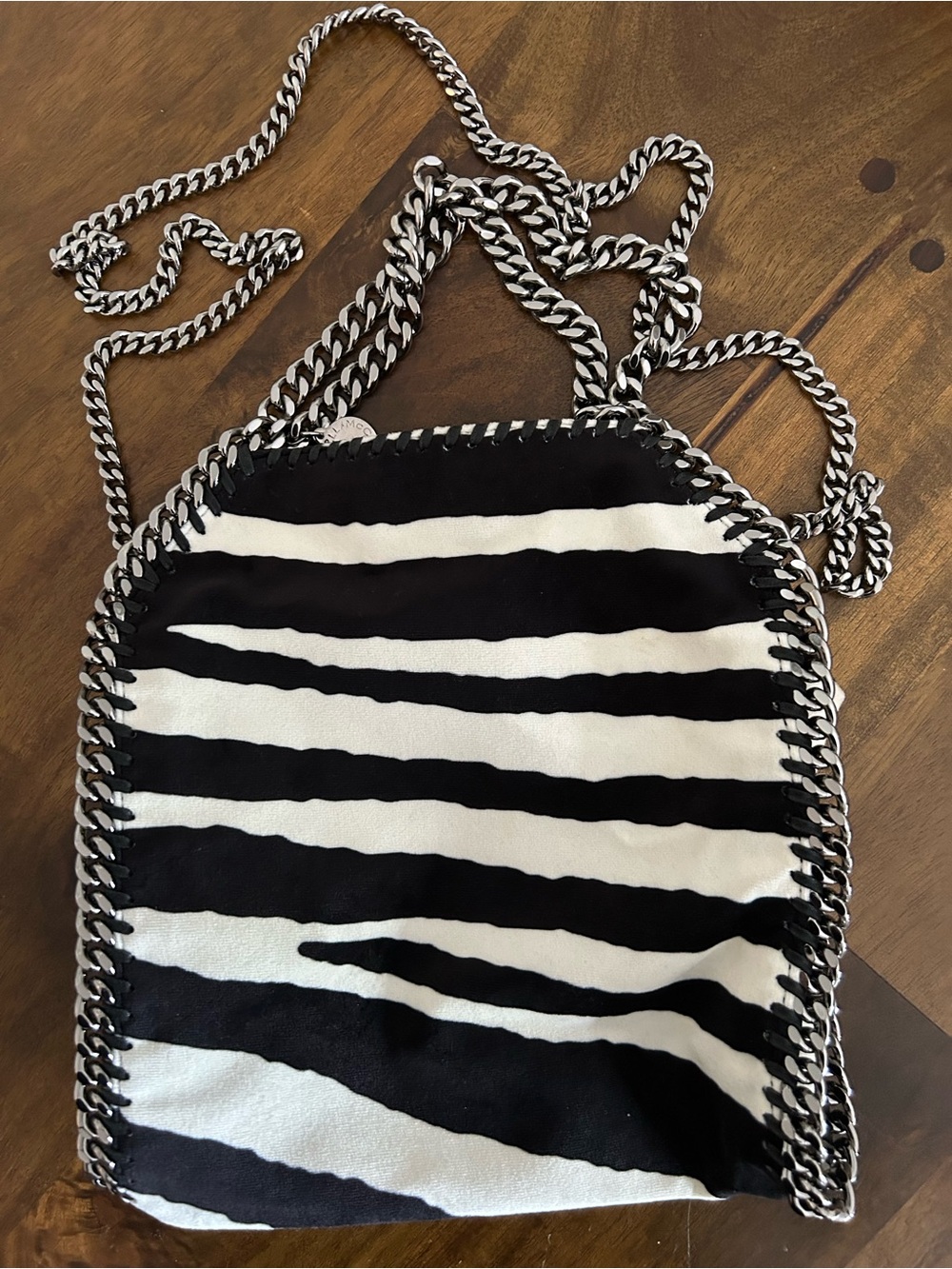 Stella McCartney Mini Falabella Tote in Zebra